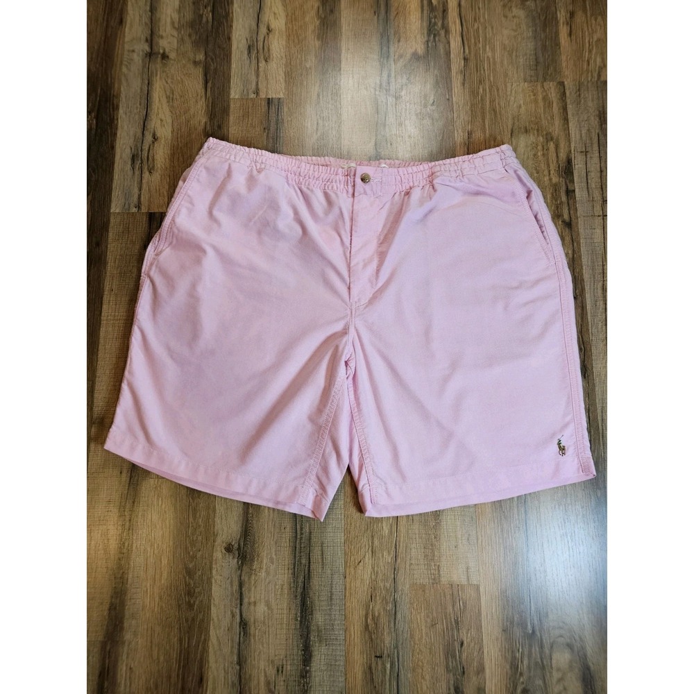 Polo Ralph Lauren Drawstring Classic Fit 9" Shorts with Pony - Pink Size XL